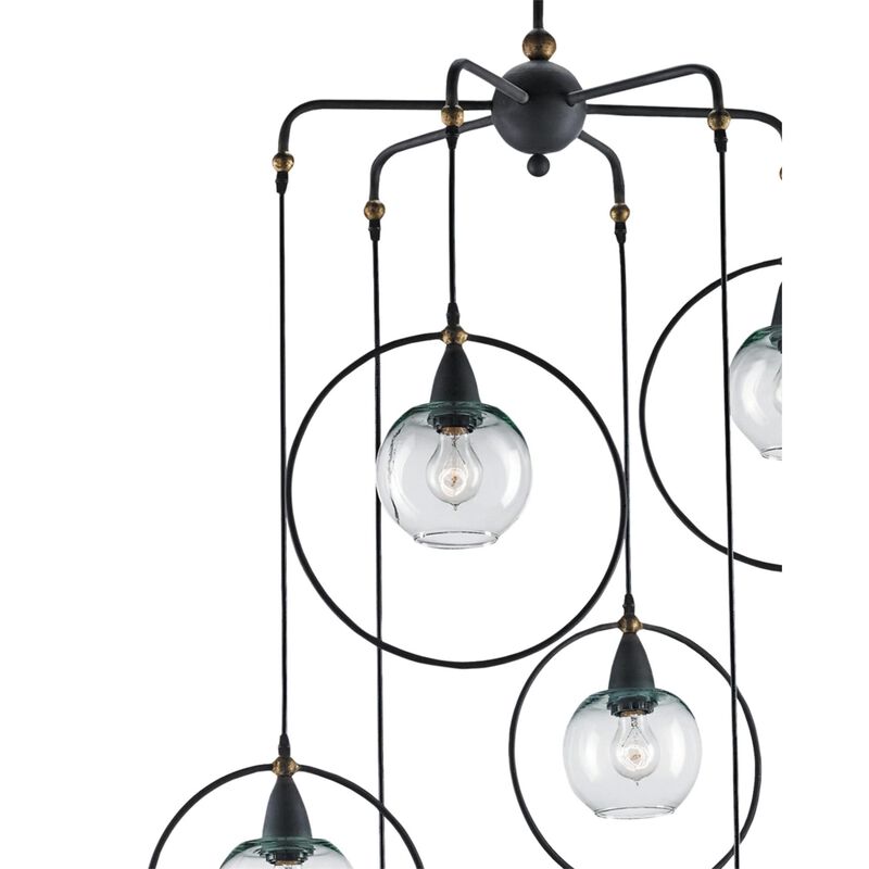 Moorsgate 36 Inch 6 Light Multi Light Pendant by Currey and Company